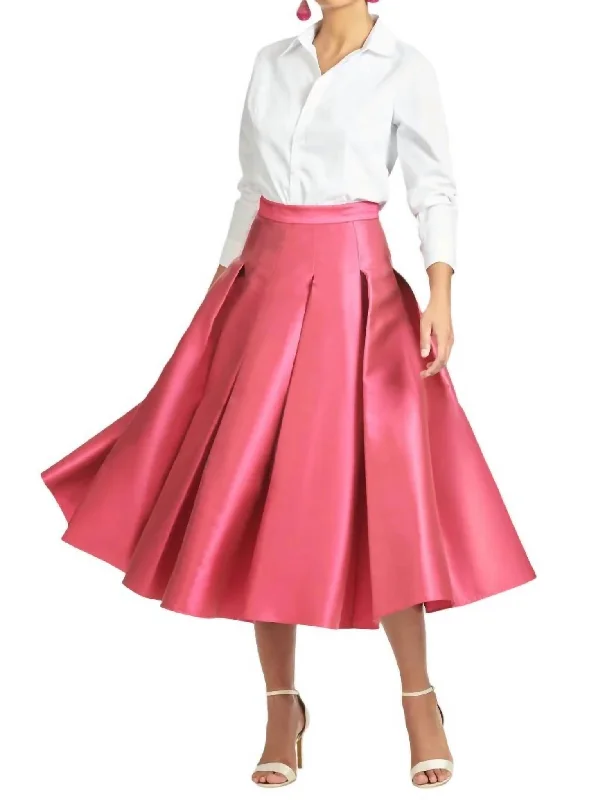 Light Fit Canna Skirt In Tropical Pink