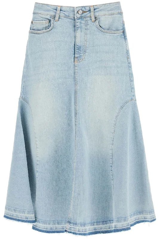 Timeless Comfort Ganni Women's Fla blue Skirt.