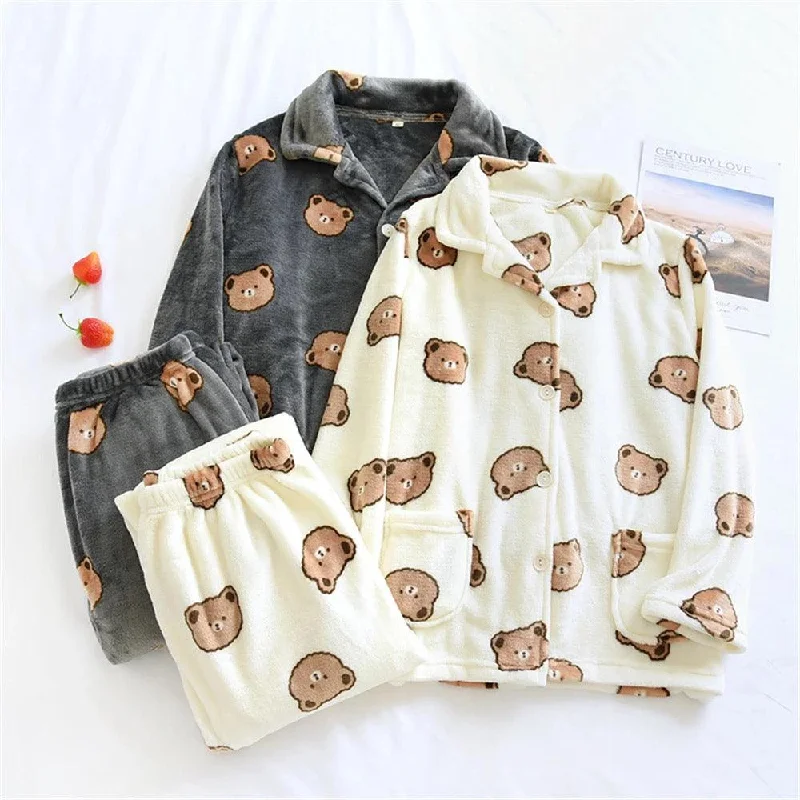 Comfortable Fashion Teddy Fleece Nightsuits