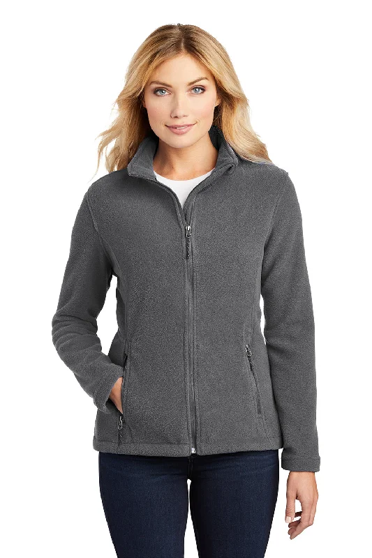 Relaxed Wear Port Authority Womens Full Zip Fleece Jacket - Iron Grey