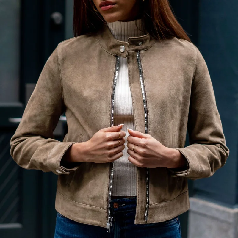 Everyday Outfits Racer Jacket | Taupe