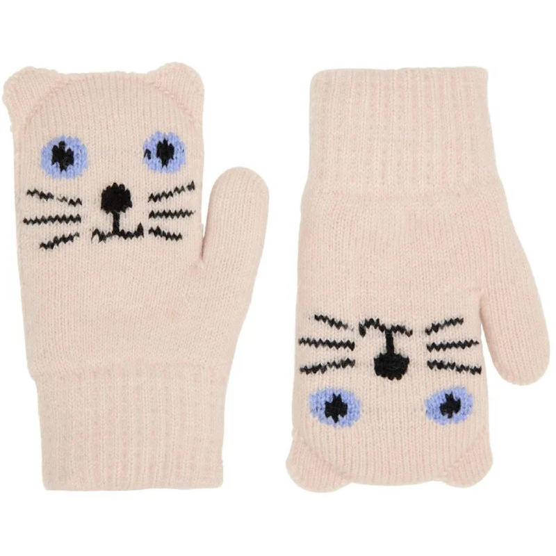 Soft Wear Molo Crystal Gray Kenny Knit Mittens