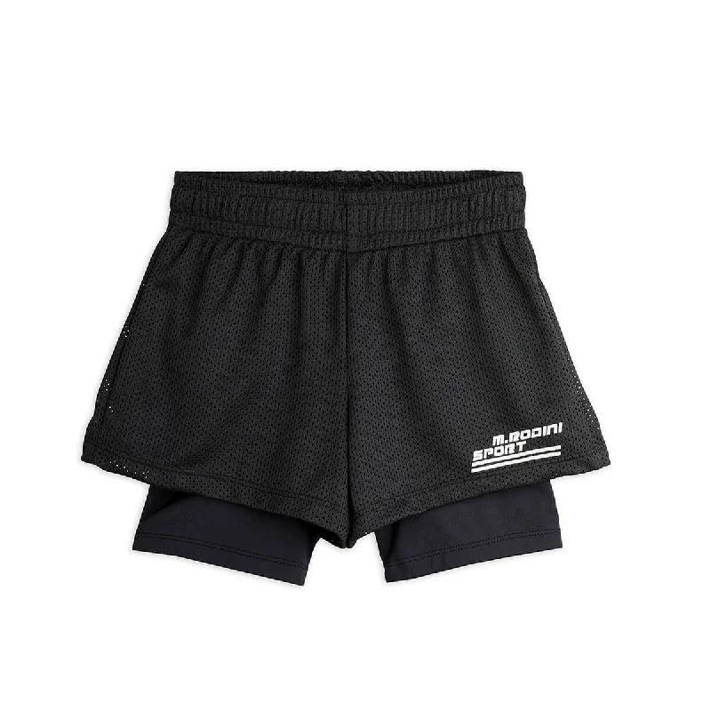 Cozy Shirts MR Sport Combined Shorts in Black by Mini Rodini