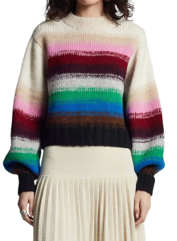 Relaxed Fit Haley Sweater In Multi Color