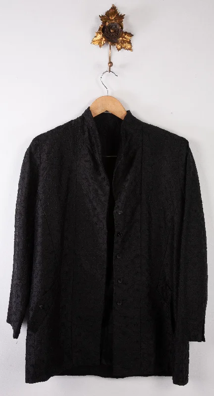 Chic Relaxation Vogue American Designer Original Long Jacket Black Size M