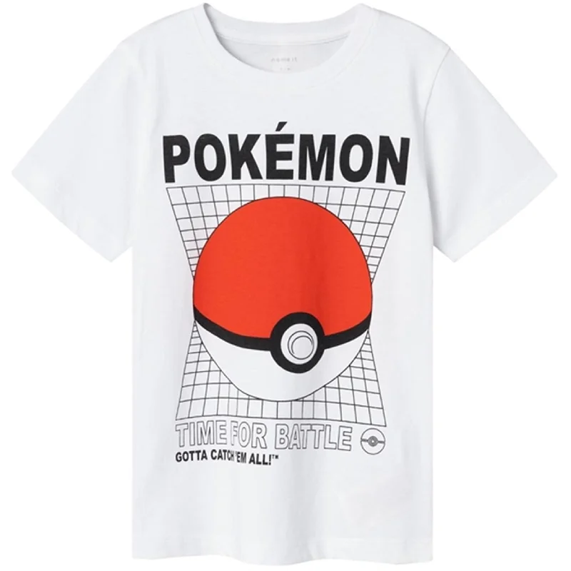 Warm Comfort Name it Bright White Maniander Pokemon T-Shirt Noos