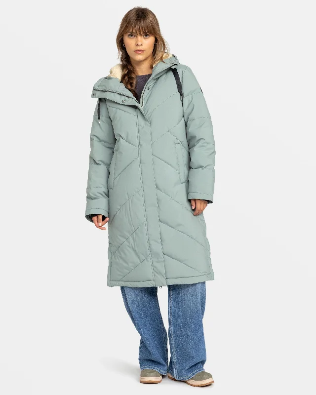 Stylish Jackets Ellie Insulated Snow Jacket - Lily Pad