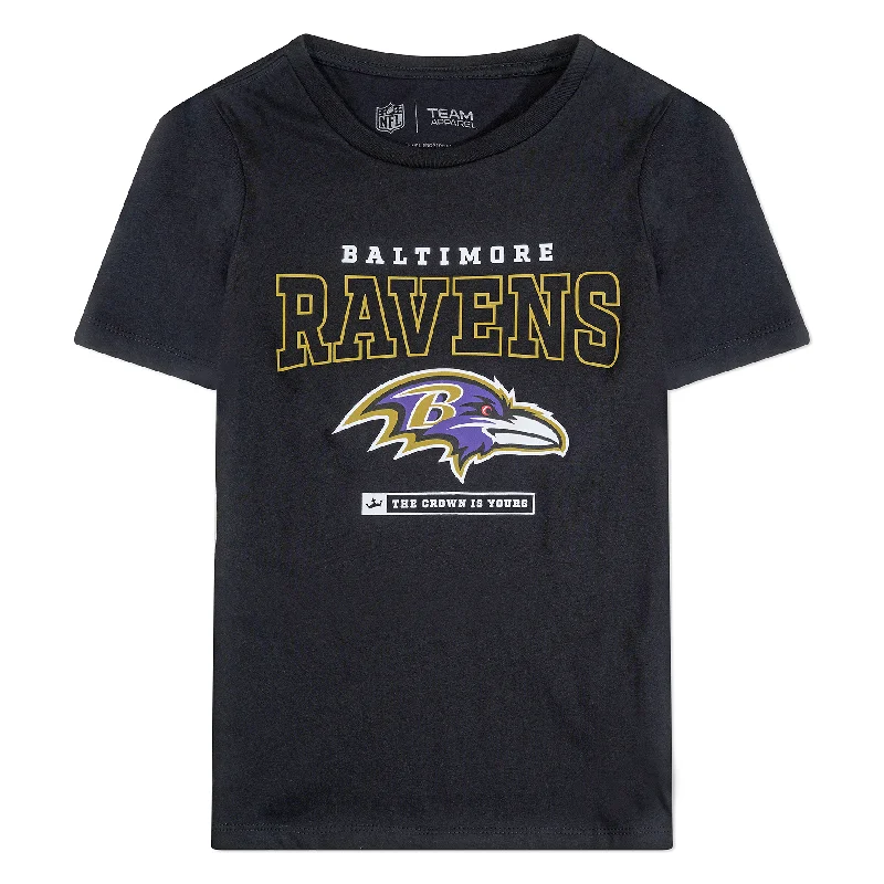 Soft Clothing Baltimore Ravens Crown Women's Short Sleeve T-Shirt