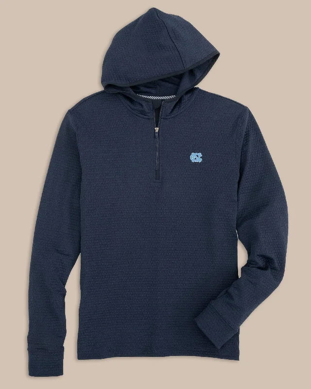 Cozy Chic Wear UNC Tar Heels Scuttle Heather Quarter Zip Hoodie