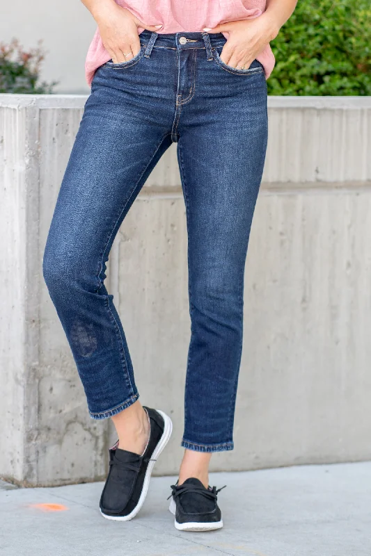 Breezy Comfort Great Mid Rise Slim Straight Leg