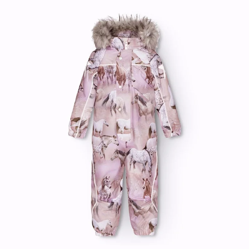 Soft Looks Molo Dreamy Horses Polaris Fur Snowsuit