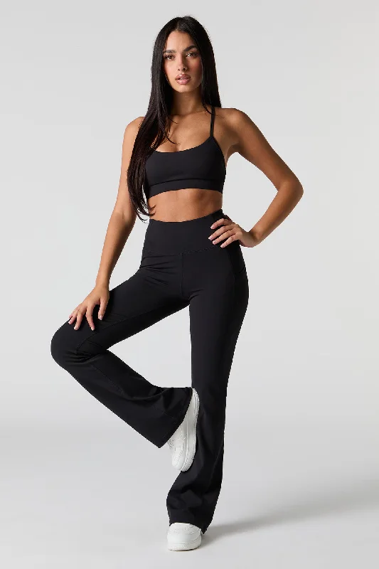 Relaxed Chic Active Side Pocket Flare Legging