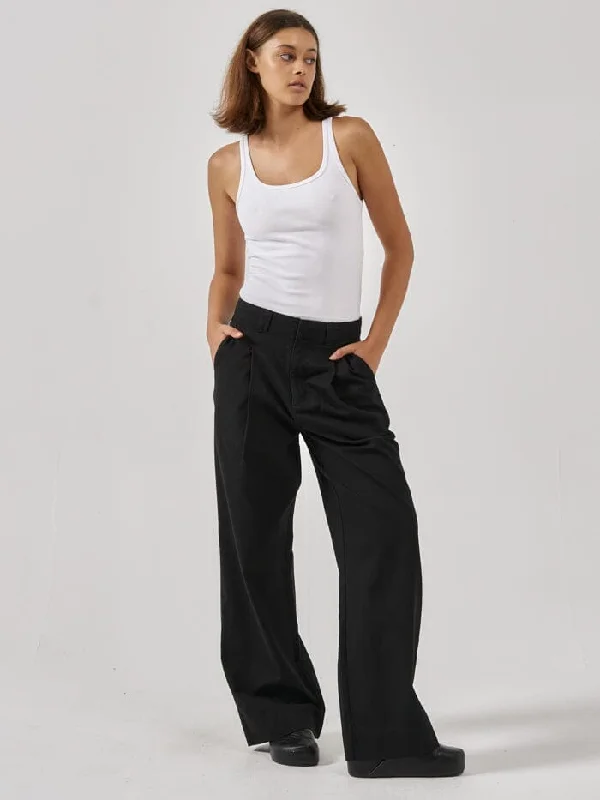 Easygoing Fashion Artisan Twill Pant - Black