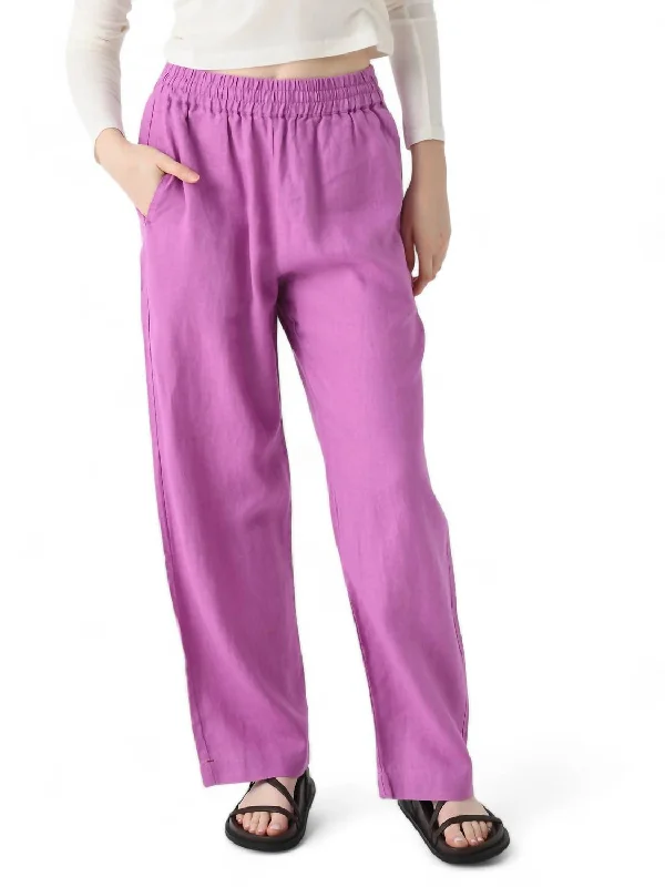 Cozy Vibes Atticus Pant In Deep Lilac