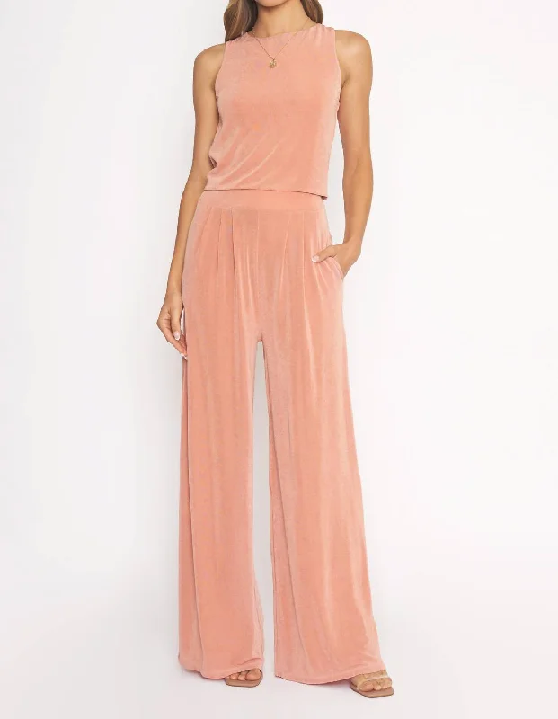 Casual Chic Wear Brodie Pants In Rose Dawn