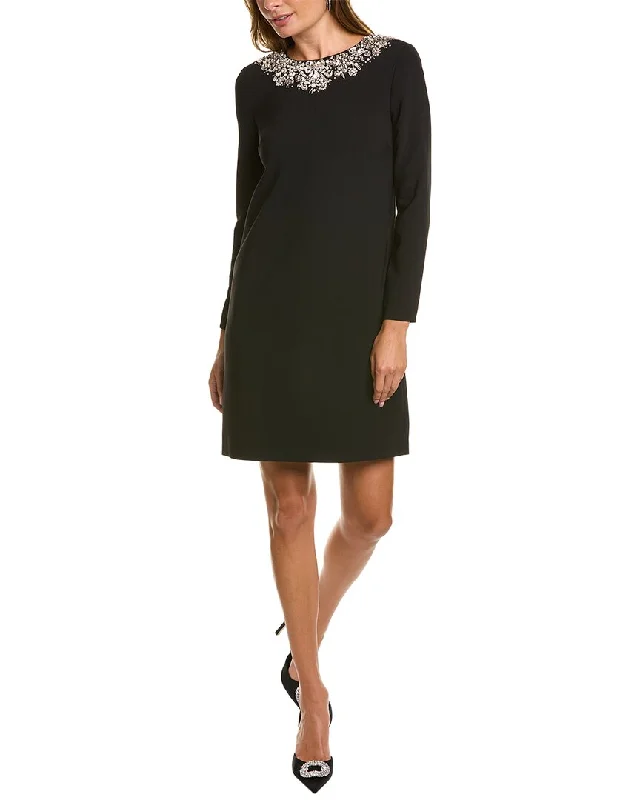 Fashion Comfort Carolina Herrera Embellished Shift Dress