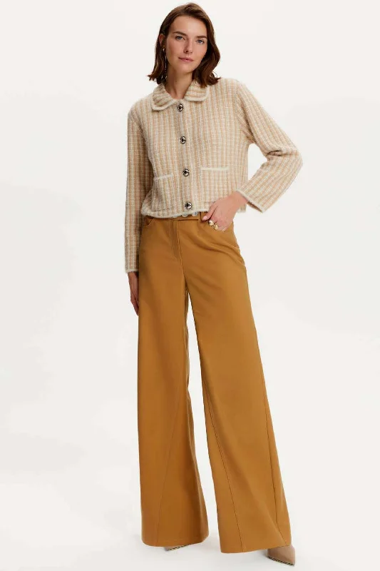 Comfortable Tops Flare Gabardine Pants