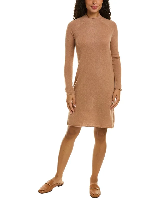 All-Day Wear InCashmere Raglan Cashmere Sweaterdress