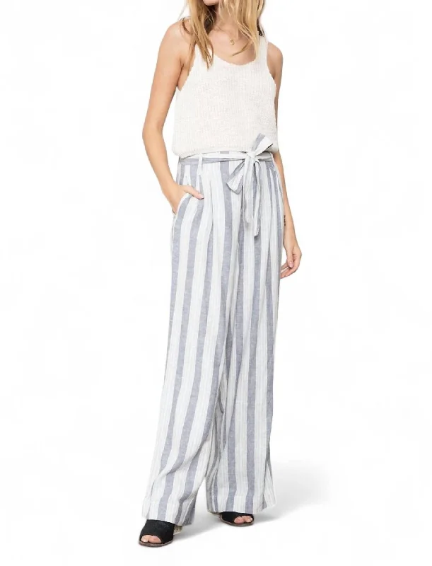 Trendy Comfort Jess Wide Leg Pant In Laguna Stripe