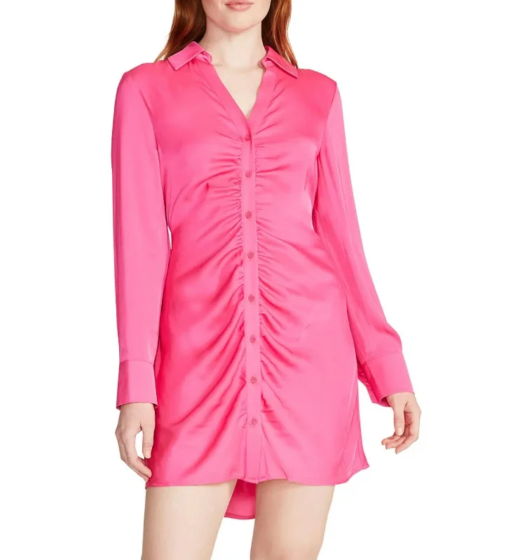 Casual Chic Wear Let'S Disco Dress in Pink Glo