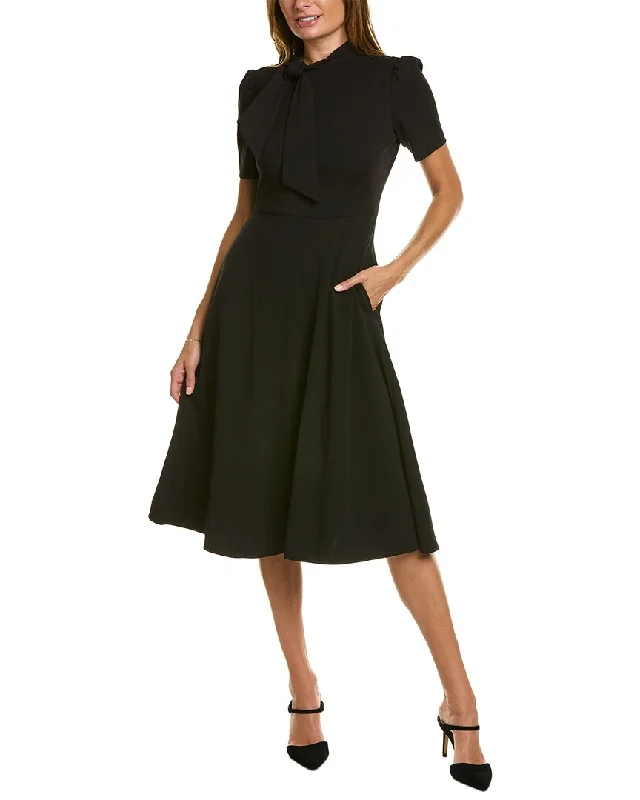 Chic Lounge Maggy London Tie-Neck Midi Dress