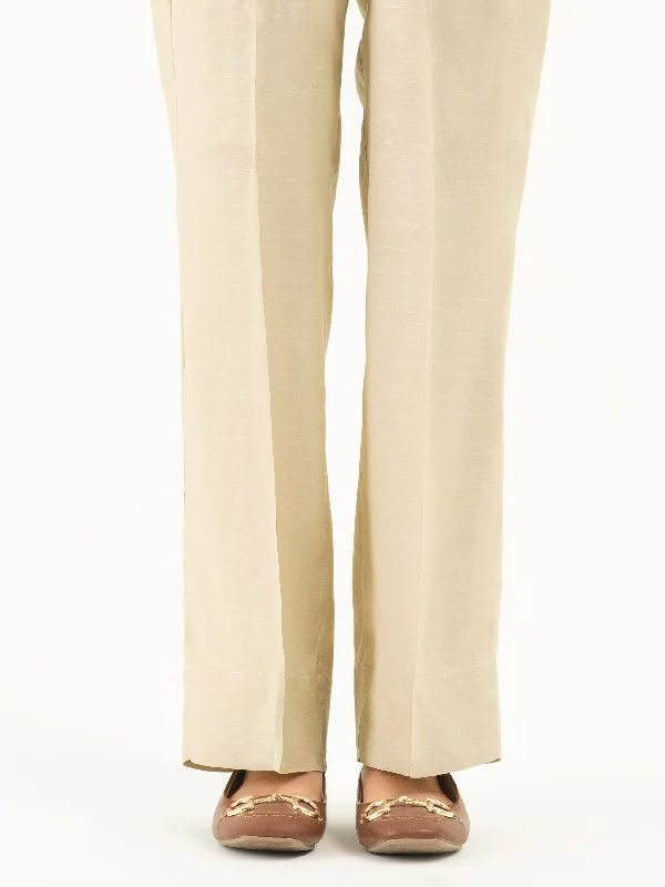 Everyday Style Dyed Silk Trousers(Pret)