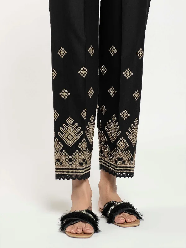 Cozy Footwear Embroidered Cambric Trouser