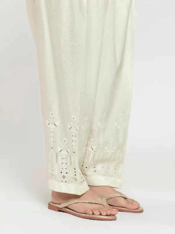 Smart Comfort Wear Embroidered Cambric Shalwar