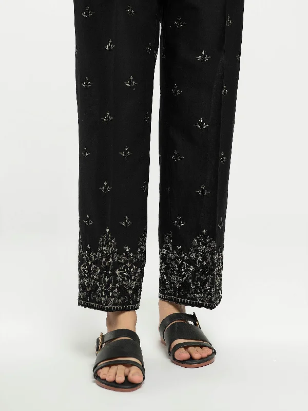 Modern Comfort Embroidered Cambric Trousers