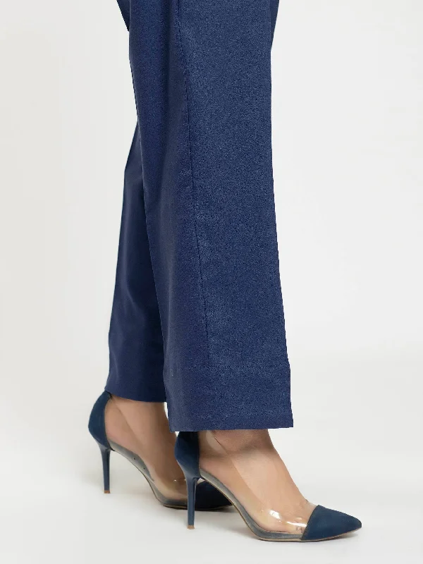 Soft Knitwear Basic Crape Trousers