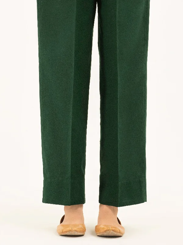 Modern Chic Dyed Khaddar Trousers(Pret)