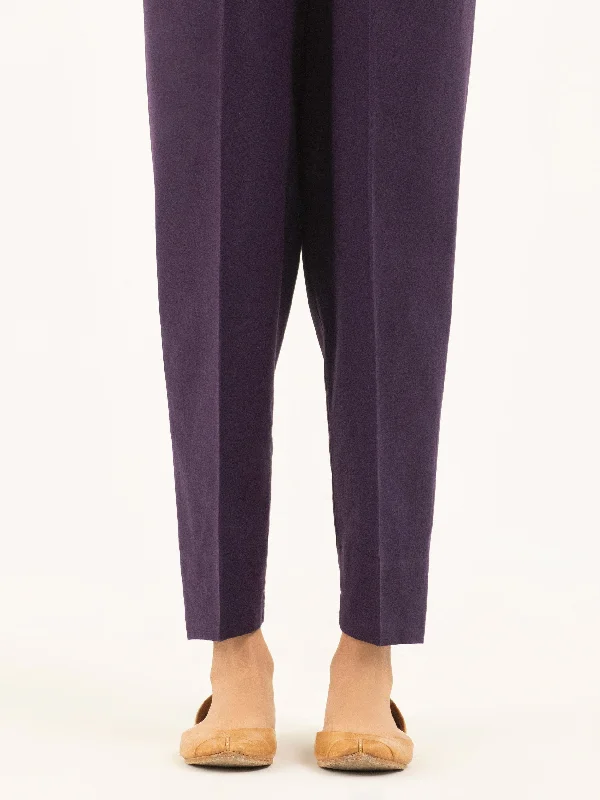 Cozy Outerwear Dyed Khaddar Trousers(Pret)