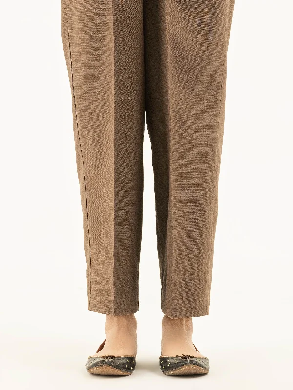 Cozy Knits Dyed Khaddar Trousers(Pret)