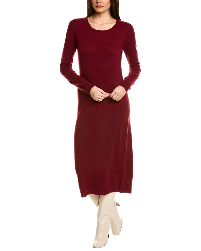 Layered Style philosophy Bateau Neck Cashmere Midi Dress