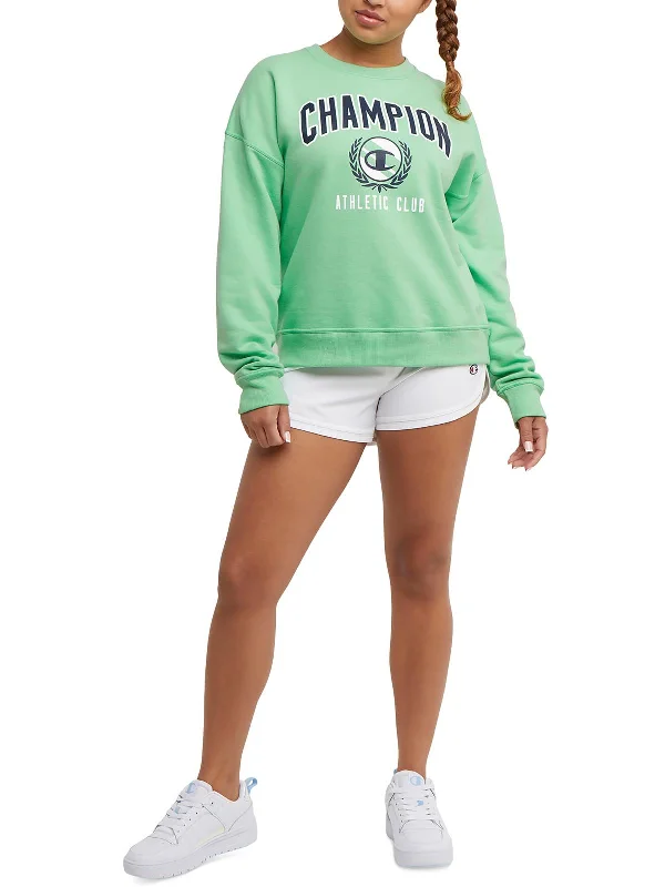 Casual Fit Athletic Club Womens Graphic Crewneck Sweatshirt