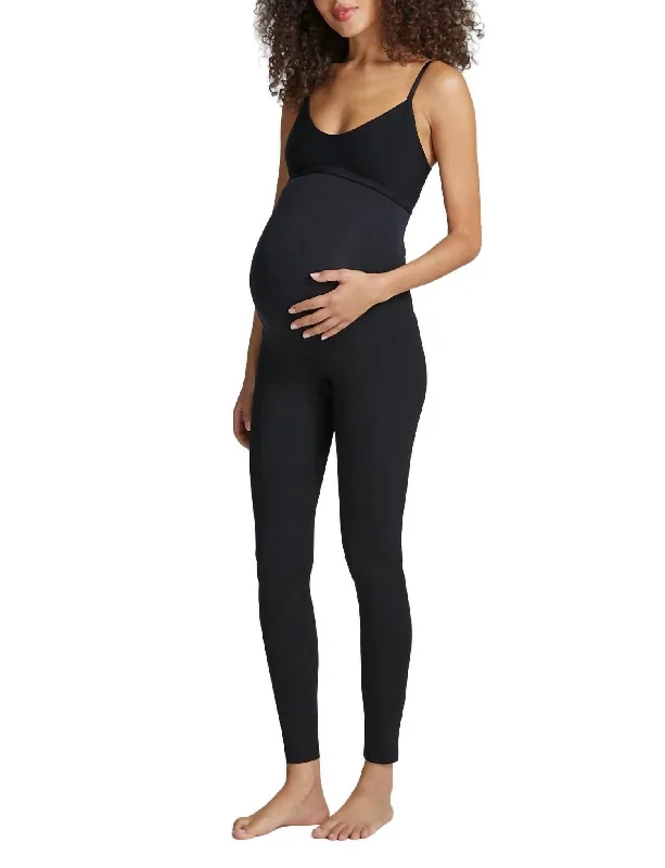 Fashion Comfort Butter Luxe Maternity Legging In Black