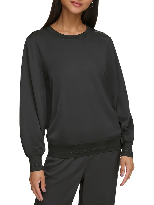 Elegant Fit Womens Crewneck Banded Sweatshirt